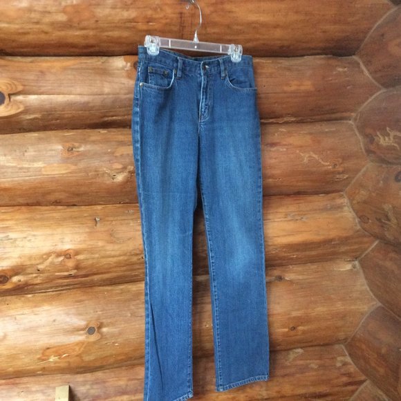 Lauren Jeans Co. Ralph Lauren Classic Straight Leg Mid-Rise Denim Jeans Size 4 - Picture 1 of 5